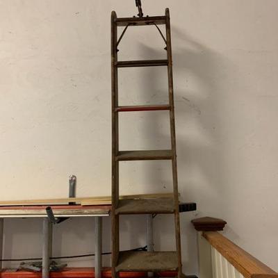Antique Library Ladder  