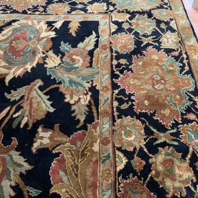 Indian Hand Knotted Wool Rug 
