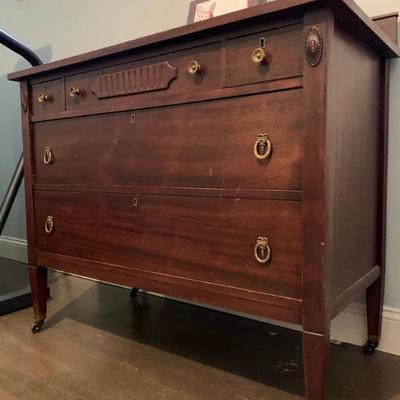 Federal Style Satinwood Chest 