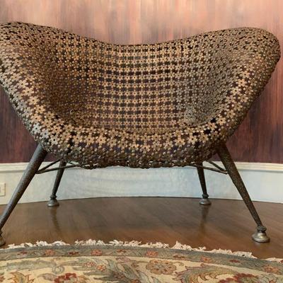 Richard Woodard Style Molded Wire Womb Chair  