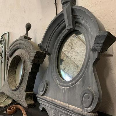 
Architectural Salvage Tin Framed Mirrors 