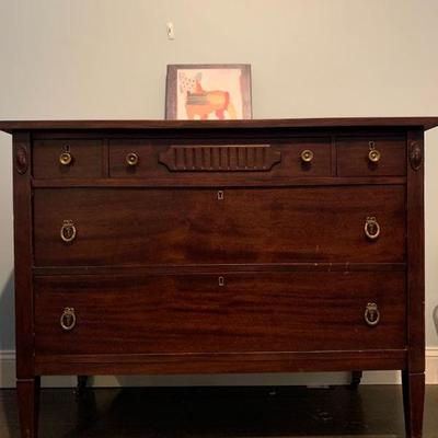 Federal Style Satinwood Chest 