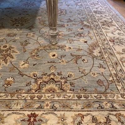 Indian Hand Knotted Wool Rug 