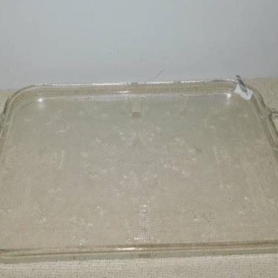 Antique Glass Serving Tray