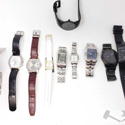 725: Approximately 9 Kenneth Cole Wristwatches
This collection holds several Kenneth Cole Watches for both men and women!