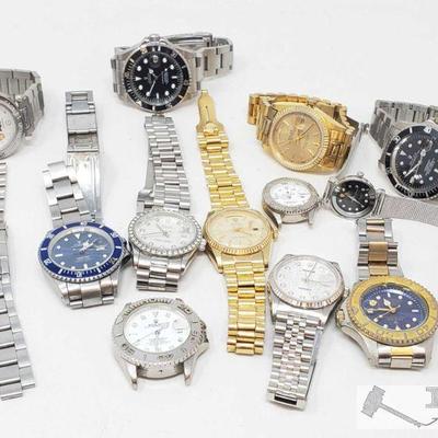 711: Approx 13 Various Rolex Watches, Not Authenticated
Approx 13 watches 