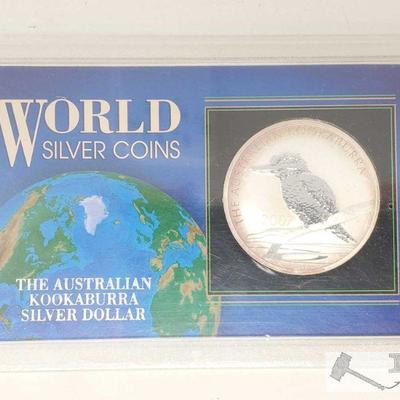 1031: 1ozt. .999 Fine Silver The Australian Kookaburra Silver Dollar
1ozt. .999 Fine Silver The Australian Kookaburra Silver Dollar with...