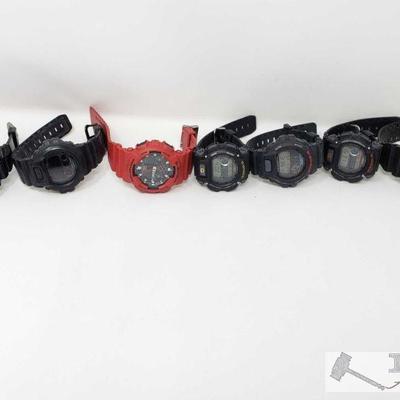 727: Approximately 7 G-Shock Wristwatches
This collection has several G-Shock Watches!