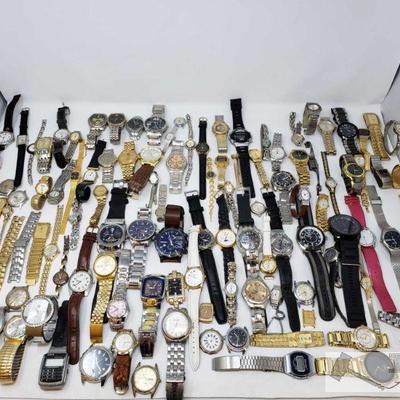757: Approximately 105 watches
This wonderful collection contains watch brands such as Diesel, Citizen, Rocawear, and Lacoste