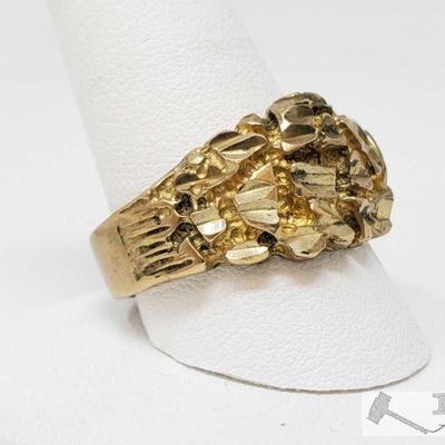 253: 14k Gold Ring, 11.7g
Weighs approx 11.7g Size approx 11.5