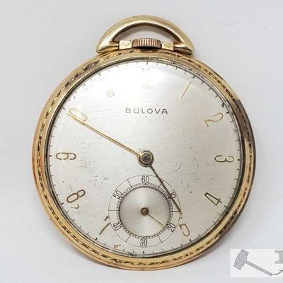 522: Bulova Vintage Pocket Watch
Measures approx 43mm
Does Tick