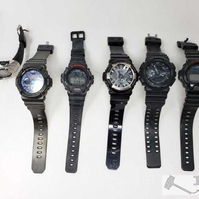 726: Six G-Shock Watches
Approximately 6 lovely G-Shock watches