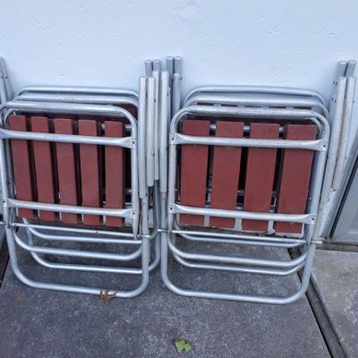 Aluminum folding chairs