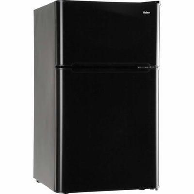 #Haier 10.1-cu ft Top-Freezer Refrigerator (Black)