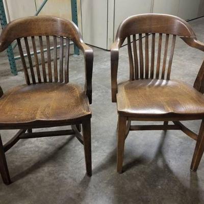 (2) Antique Wood Chairs