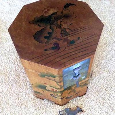 PFL016 Vintage Octagon Wood Box 