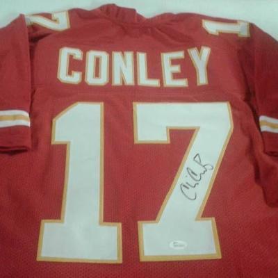 Signed Chris Conley Kansas City Chiefs #17 Custom ...