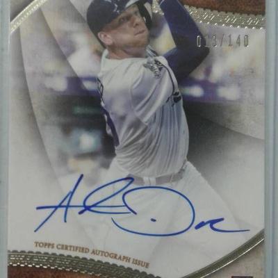 2017 Topps Tier One Hunter Dozier Rookie Autograph ...
