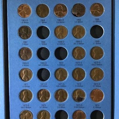 LINCOLN CENTS COLLECTION 1941-1974
