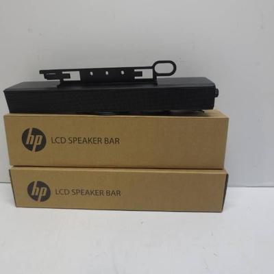 Lot of 2 HP LCD spekaer bars