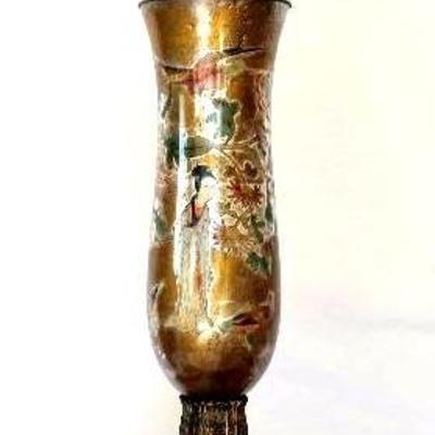 Oriental Lamp with Brass Detail
