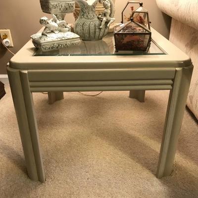 End table with beveled glass $55
22 1/2 X 25 X 17 1/2