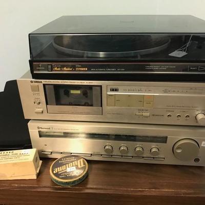 Fisher semi-automatic turntable $49
Sherwood CP stereo receiver $49
Yamaha Cassette Deck K300 $49