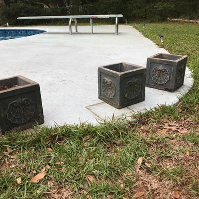 Concrete Planters $15 each
3 available