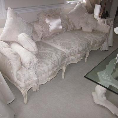 FRENCH Living Room Suite With CARVED VICTORIAN PARLOR SET CHAIRS SOFA 