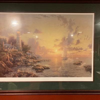 Sea of Tranquility by Thomas Kincade.  Signed and numbered. 