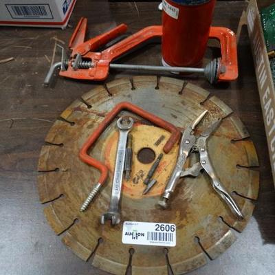 Saw blade & misc. tools