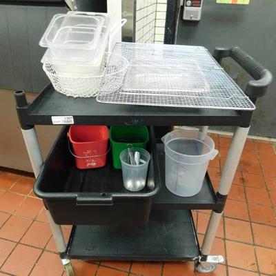 Choice Rolling Cart and Contents