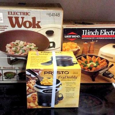HMT113 Wok, Electric Skillet and Fry Daddy