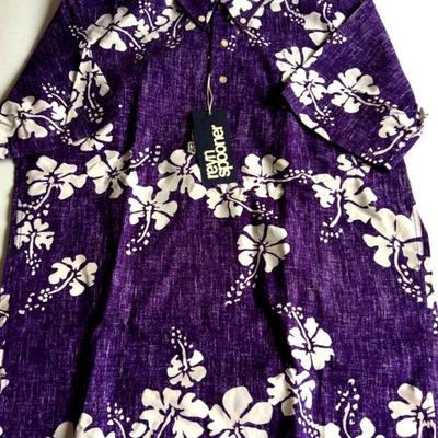 HMT186 Purple Reyn Spooner Aloha Shirt