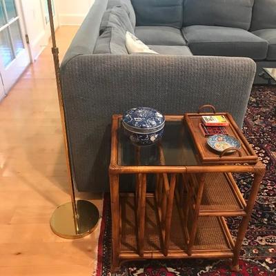 Bamboo end table