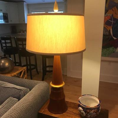 Wooden Mid century lamp
