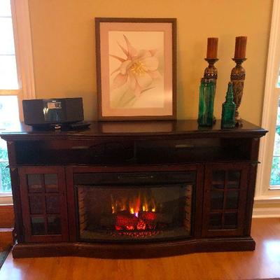 Flat Screen TV Stand/ Fireplace