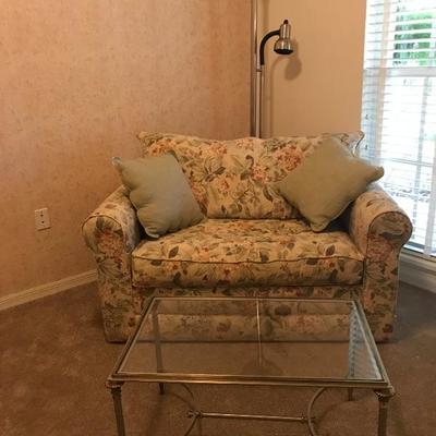 Loveseat with twin fold out bed! Very Clean 52 wide