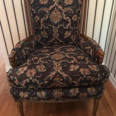 Upholstered armchair