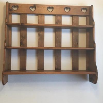 Country shelf 31 t x 34 w x 9.5 d - very cute and well made 