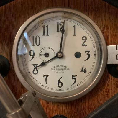 United Shoe Manufacturing Corp Beverly, MA Time Clock from International Time Recording Co