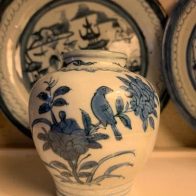 19th c Chinese Porcelain Plates, Canton Export