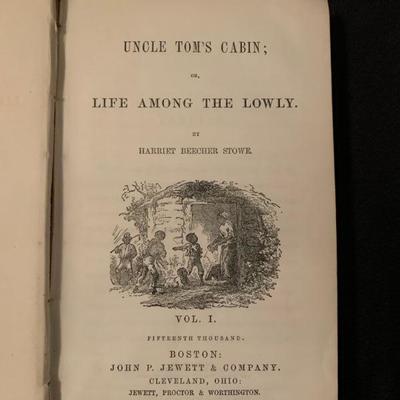Uncle Tom's Cabin, 1852
