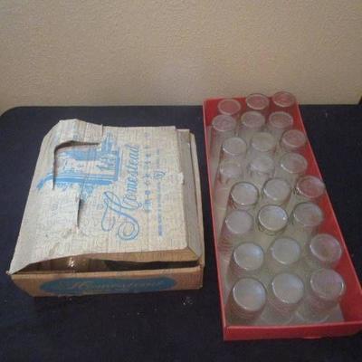 Homestead Snack Set and Drinking Glasses Lot