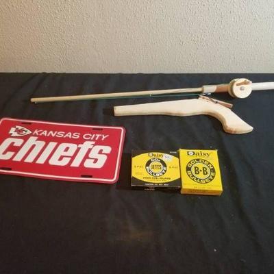 KC Chiefs License Plate, Wooden Rubber Band Gun an ...