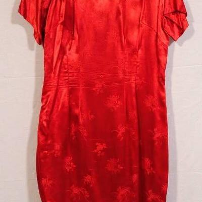 Vintage Red Kimono Dress