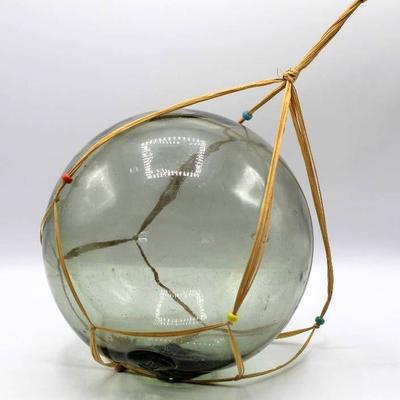 Japanese Large Glass Float Buoy, Hand Blown With S ...