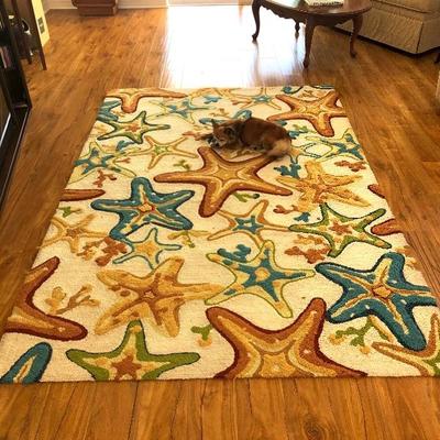 Starfish area rug. (Puppy dog not included!)