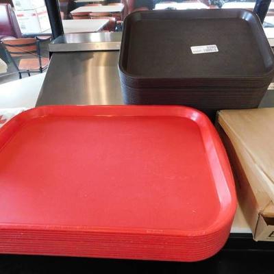 Lot of Serving Trays and Paper Wraps