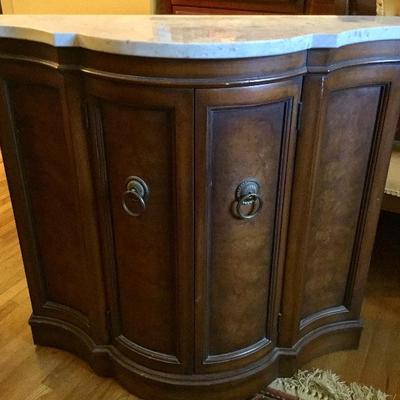 Vintage marble top cabinet